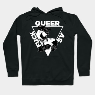 Queer AF - dark Tee Hoodie